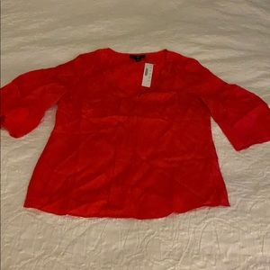 New J.Crew top in hammered silk